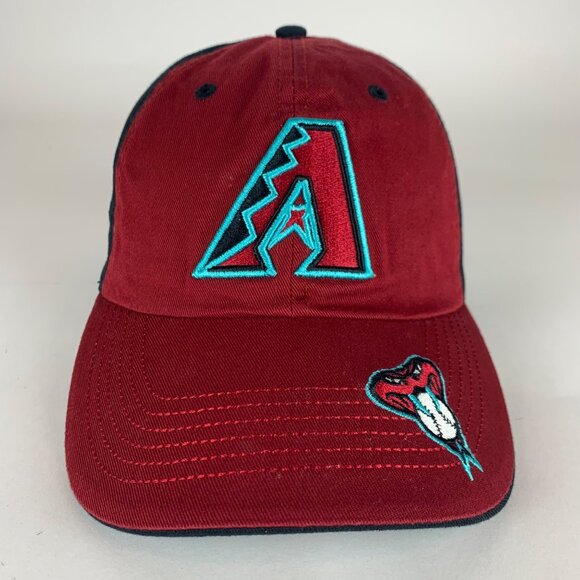 Arizona Diamondbacks Black Red Fan Favorite Relaxed Fit Strapback Adjustable Hat - Picture 2 of 6
